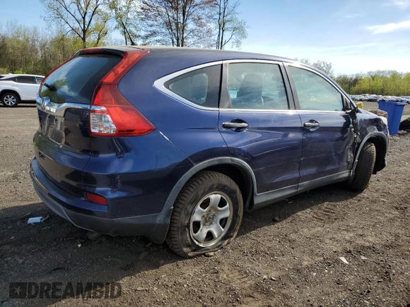 2015 Honda CR-V LX with VIN 3CZRM3H33FG704686, listed as a Copart auction lot 54966355 with 105,521 mi miles and Clean Title. Bid and sale history available at carsss.com. Image 3.