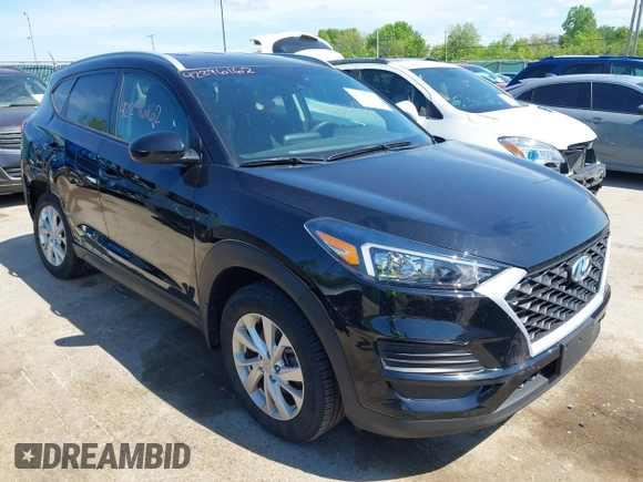 2019 Hyundai Tucson Value with VIN KM8J3CA46KU935335, listed as a IAAI auction lot 42296162 with 65,099 mi miles and . Bid and sale history available at DreamBid. Image 1.