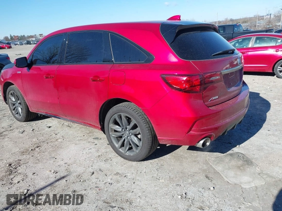 2020 Acura MDX w/Technology/A-Spec Pkg with VIN 5J8YD4H02LL025103, listed as a IAAI auction lot 41742821 with 26,893 mi miles. Bid and sale history available at carsss.com. Image 3.