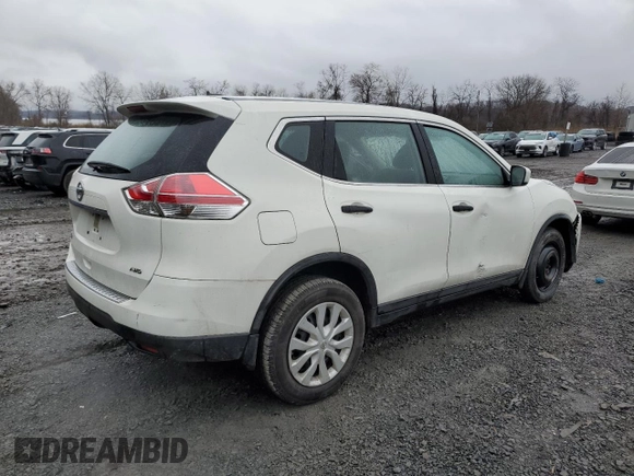 2016 Nissan Rogue SV with VIN JN8AT2MV6GW151014, listed as a Copart auction lot 51981555 with 75,968 mi miles and Salvage Title. Bid and sale history available at DreamBid. Image 3.