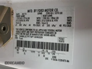 2015 Ford Transit Connect XLT z VIN NM0LE7F72F1208229, wystawiony jako Copart lot #44481655 z przebiegiem 43 400 mil mil oraz Szkoda całkowita • Salvage title. Historia ofert i sprzedaży dostępna na DreamBid. Obrazek 13.
