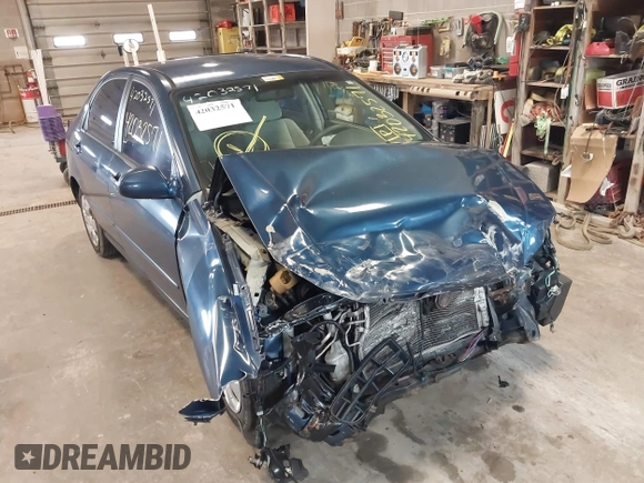 2004 Kia Spectra LX with VIN KNAFE121145012249, listed as a IAAI auction lot 42032571 with 146,748 mi miles. Bid and sale history available at carsss.com. Image 6.