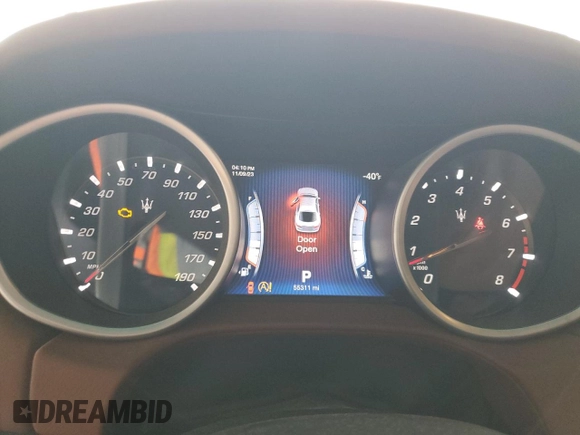 2016 Maserati Ghibli S with VIN ZAM57RSA8G1169064, listed as a Copart auction lot 75771703 with 55,311 mi miles. Bid and sale history available at carsss.com. Image 9.