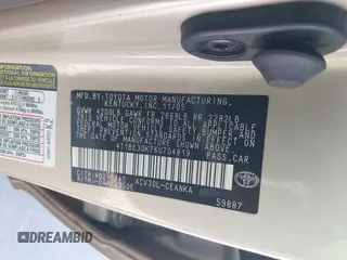 2006 Toyota Camry STD with VIN 4T1BE30K76U704819, listed as a IAAI auction lot 42021982 with 264,934 mi miles and . Bid and sale history available at carsss.com. Image 9.