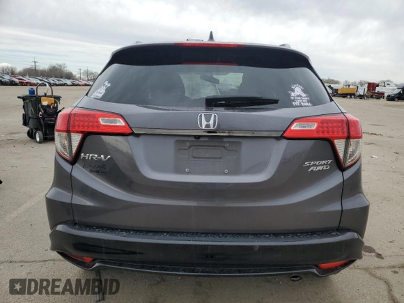 2022 Honda HR-V Sport with VIN 3CZRU6H1XNM734008, listed as a Copart auction lot 50992365 with 143,569 mi miles and Salvage Title. Bid and sale history available at carsss.com. Image 6.