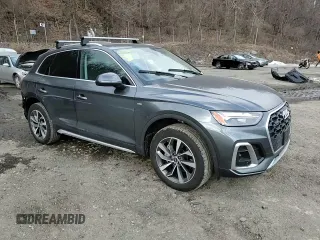 2024 Audi Q5 S line Premium with VIN WA1GAAFY5R2023624, listed as a Copart auction lot 42004095 with 24,041 mi miles and Salvage Title. Bid and sale history available at carsss.com. Image 15.