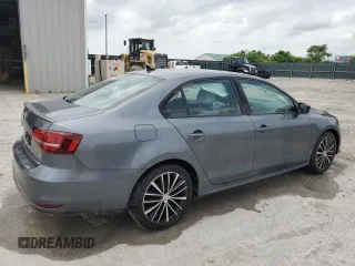2017 Volkswagen Jetta Sport with VIN 3VWD17AJ9HM405584, listed as a Copart auction lot 57512375 with 128,484 mi miles and Salvage title. Bid and sale history available at DreamBid. Image 3.