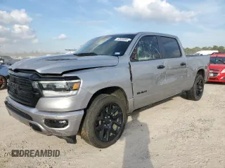 2023 Ram 1500 Laramie with VIN 1C6SRFRTXPN589965, listed as a Copart auction lot 43939385 with 32,219 mi miles and Salvage title. Bid and sale history available at DreamBid. Image 1.