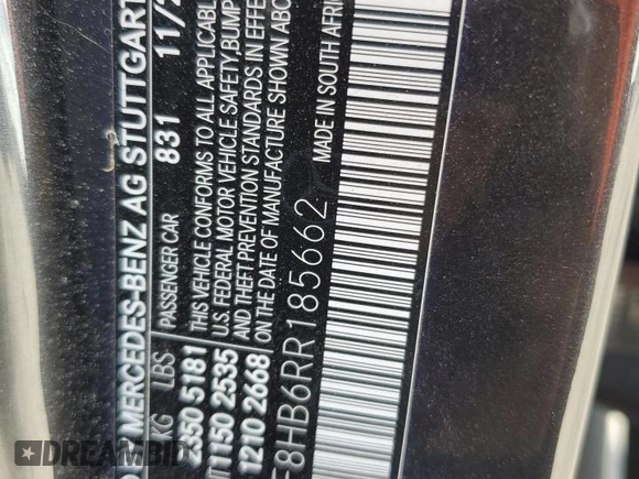 2024 Mercedes-Benz C 43 AMG z VIN W1KAF8HB6RR185662, wystawiony jako Copart lot #84099634 z przebiegiem 7 044 mil mil oraz Szkoda całkowita • Salvage title. Historia ofert i sprzedaży dostępna na DreamBid. Obrazek 13.