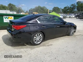 2014 Infiniti Q50 Premium with VIN JN1BV7AP9EM693541, listed as a Copart auction lot 52898005 with 203,157 mi miles and Salvage Title. Bid and sale history available at carsss.com. Image 3.