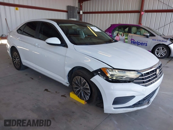2019 Volkswagen Jetta S с VIN 3VWC57BU1KM249749, выставлен на аукционе IAAI как лот 42332100 с пробегом 128 620 миль миль и . История ставок и продаж доступна на DreamBid. Изображение 1.