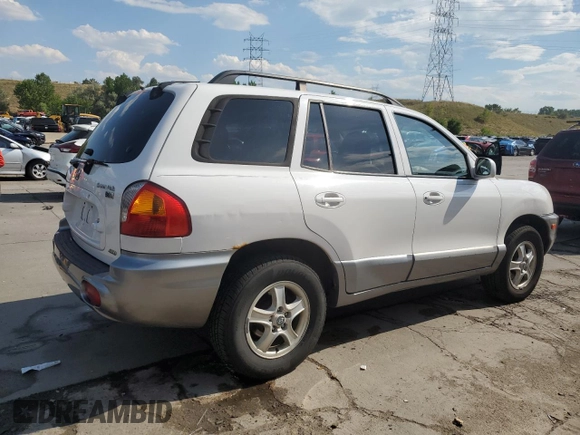 2004 Hyundai Santa Fe GLS with VIN KM8SC73E54U813053, listed as a Copart auction lot 70923004 with 143,490 mi miles and Salvage Title. Bid and sale history available at carsss.com. Image 3.