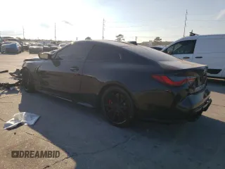 2021 BMW M4 Competition with VIN WBS33AZ09MCG55478, listed as a Copart auction lot 73495724 with 0 mi miles and Salvage Title. Bid and sale history available at carsss.com. Image 2.