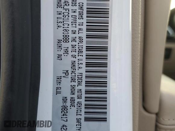 2020 Jeep Grand Cherokee High Altitude with VIN 1C4RJFCG1LC101888, listed as a Copart auction lot 87733565 with 64,240 mi miles and Salvage title. Bid and sale history available at DreamBid. Image 14.