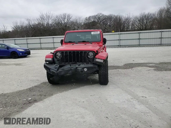 2022 Jeep Gladiator Texas Trail with VIN 1C6HJTAG9NL170836, listed as a Copart auction lot 43064695 with 46,176 mi miles and Salvage Title. Bid and sale history available at carsss.com. Image 10.