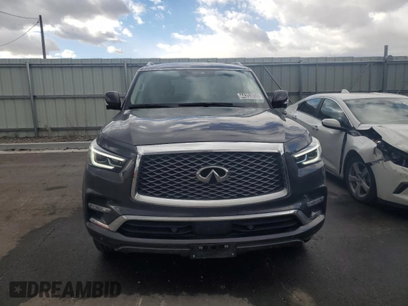 2024 Infiniti QX80 LUXE with VIN JN8AZ2AE5R9329564, listed as a Copart auction lot 44353055 with 15,999 mi miles and Clean Title. Bid and sale history available at carsss.com. Image 5.