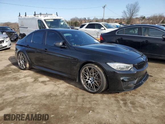 2017 BMW M3 with VIN WBS8M9C51H5G83484, listed as a Copart auction lot 46678444 with 71,683 mi miles. Bid and sale history available at carsss.com. Image 4.