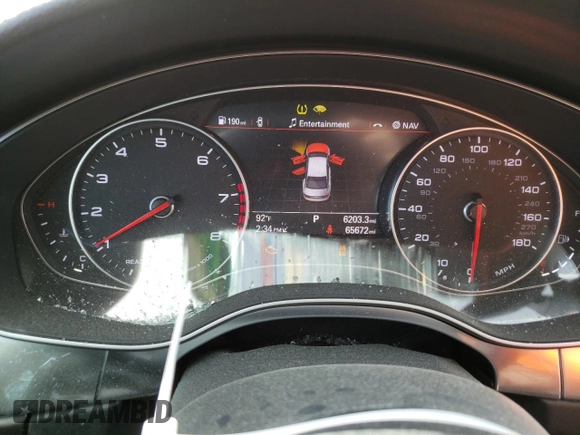 2018 Audi A6 Premium with VIN WAUC8AFC9JN010962, listed as a Copart auction lot 41293203 with 65,672 mi miles. Bid and sale history available at carsss.com. Image 9.