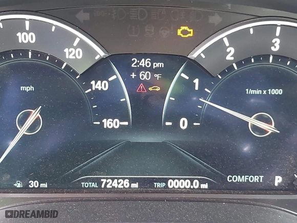 2019 BMW X3 sDrive30i with VIN 5UXTR7C52KLE97252, listed as a IAAI auction lot 42011191 with 72,426 mi miles. Bid and sale history available at carsss.com. Image 15.
