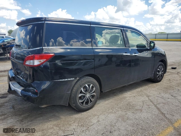 2015 Nissan Quest S with VIN JN8AE2KP2F9134223, listed as a Copart auction lot 55396464 with 114,334 mi miles and Salvage Title. Bid and sale history available at carsss.com. Image 3.