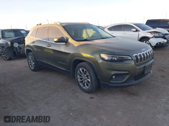 2019 Jeep Cherokee Latitude Plus with VIN 1C4PJLLN0KD164168, listed as a IAAI auction lot 41197248 with 118,278 mi miles and . Bid and sale history available at DreamBid. Image 1.