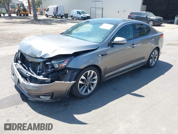 2014 Kia Optima SXL Turbo with VIN 5XXGR4A66EG301327, listed as a IAAI auction lot 41978246 with 140,107 mi miles and . Bid and sale history available at DreamBid. Image 2.