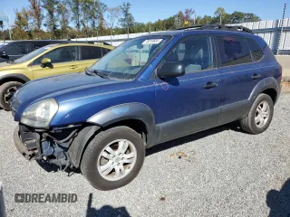 2007 Hyundai Tucson SE with VIN KM8JN12D37U671575, listed as a Copart auction lot 75010934 with 160,661 mi miles and Salvage Title. Bid and sale history available at carsss.com. Image 1.