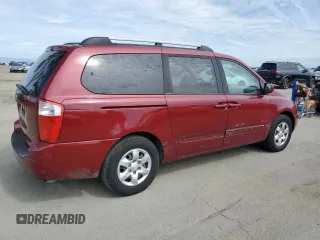 2008 Kia Sedona LX with VIN KNDMB233686218479, listed as a Copart auction lot 50228685 with 200,945 mi miles and Salvage Title. Bid and sale history available at carsss.com. Image 3.