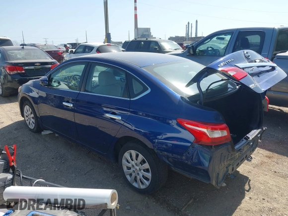 2017 Nissan Sentra S with VIN 3N1AB7AP8HY370510, listed as a IAAI auction lot 42135652 with 86,880 mi miles. Bid and sale history available at carsss.com. Image 3.