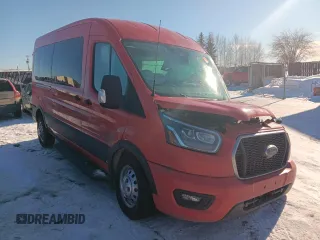 2023 Ford Transit Passenger XL с VIN 1FBAX9CG3PKB83202, выставлен на аукционе Copart как лот 48734595 с пробегом Не указан миль и Списание • Salvage title. История ставок и продаж доступна на DreamBid. Изображение 4.