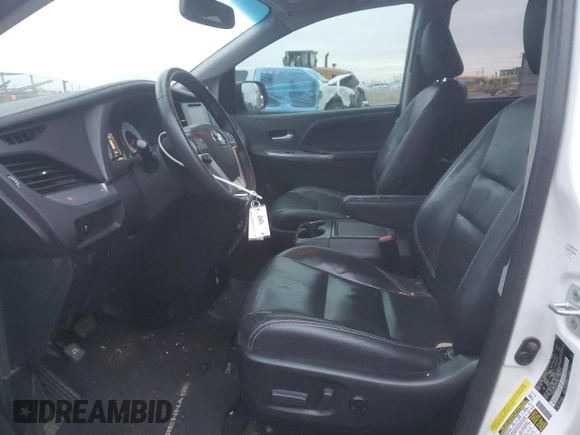 2017 Toyota Sienna SE with VIN 5TDXZ3DC4HS769359, listed as a Copart auction lot 89306885 with 99,341 mi miles and Salvage Title. Bid and sale history available at carsss.com. Image 7.