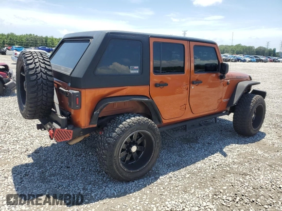 2011 Jeep Wrangler Unlimited Rubicon with VIN 1J4HA6H12BL584493, listed as a Copart auction lot 61765735 with 151,175 mi miles and Salvage title. Bid and sale history available at DreamBid. Image 3.