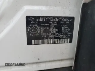 2021 Hyundai Santa Fe Hybrid Limited with VIN KM8S5DA19MU013445, listed as a Copart auction lot 82649613 with 152,226 mi miles and Salvage Title. Bid and sale history available at carsss.com. Image 13.