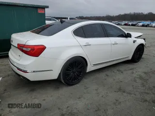 2015 Kia Cadenza Premium with VIN KNALN4D76F5191039, listed as a Copart auction lot 80936574 with 135,299 mi miles and Salvage Title. Bid and sale history available at carsss.com. Image 3.