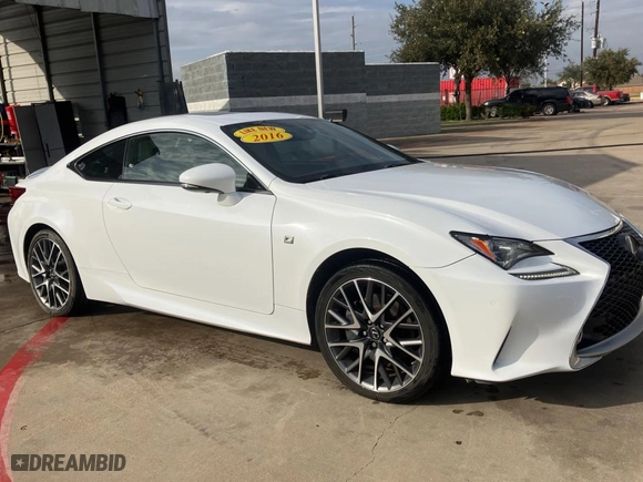2016 Lexus RC 300 with VIN JTHSM5BCXG5001461, listed as a Copart auction lot 82190393 with NaN miles. Bid and sale history available at carsss.com. Image 1.