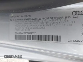 2016 Audi A7 Prestige z VIN WAU2GAFC6GN007637, wystawiony jako IAAI lot #42084141 z przebiegiem 131 213 mil mil oraz . Historia ofert i sprzedaży dostępna na DreamBid. Obrazek 9.