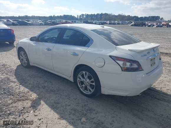 2012 Nissan Maxima 3.5 SV with VIN 1N4AA5AP3CC839904, listed as a IAAI auction lot 40978406 with 193,508 mi miles. Bid and sale history available at carsss.com. Image 3.