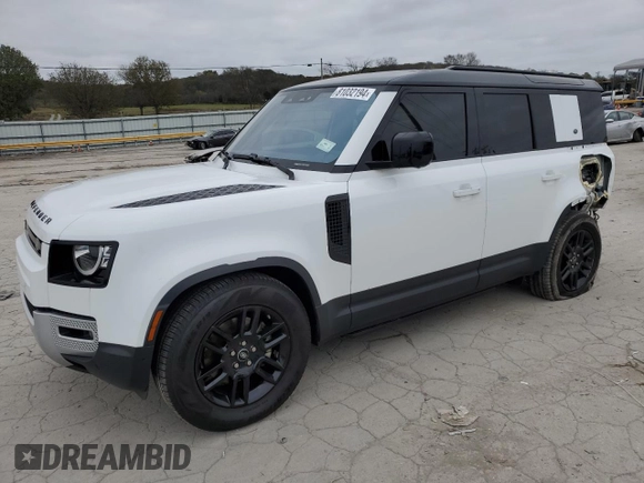 2021 Land Rover Defender S with VIN SALEJERX2M2050269, listed as a Copart auction lot 81032194 with 23,134 mi miles and Salvage title. Bid and sale history available at DreamBid. Image 1.