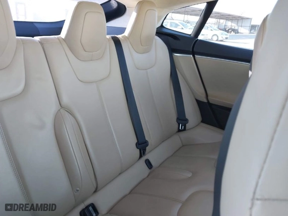 2016 Tesla Model S 90D with VIN 5YJSA1E24GF129862, listed as a IAAI auction lot 41343452 with 1 mi miles. Bid and sale history available at carsss.com. Image 8.