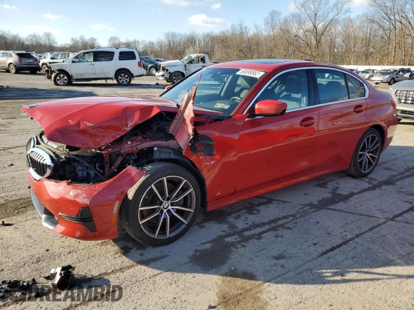 2020 BMW 3 Series 330i xDrive with VIN 3MW5R7J02L8B28878, listed as a Copart auction lot 68898862 with 26,314 mi miles. Bid and sale history available at carsss.com. Image 1.