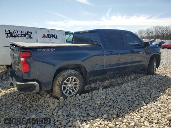 2021 Chevrolet Silverado 1500 LT with VIN 1GCUYDET8MZ264959, listed as a Copart auction lot 49763125 with 67,774 mi miles and Salvage Title. Bid and sale history available at carsss.com. Image 3.