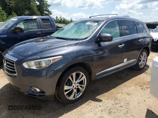 2013 Infiniti JX35 with VIN 5N1AL0MN6DC345311, listed as a Copart auction lot 67188584 with 173,822 mi miles and Salvage Title. Bid and sale history available at carsss.com. Image 1.