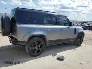 2023 Land Rover Defender X with VIN SALEX7EU6P2147792, listed as a Copart auction lot 62846635 with 78,333 mi miles and Salvage title. Bid and sale history available at DreamBid. Image 3.