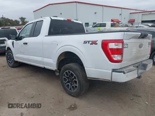 2023 Ford F-150 XL with VIN 1FTEX1CP9PKD57496, listed as a IAAI auction lot 40744859 with 56,487 mi miles and . Bid and sale history available at DreamBid. Image 3.