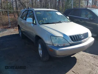 2002 Lexus RX 300 with VIN JTJHF10U120280666, listed as a IAAI auction lot 41878834 with 164,138 mi miles. Bid and sale history available at carsss.com. Image 1.