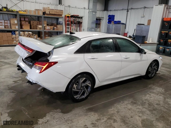 2024 Hyundai Elantra Limited with VIN KMHLP4DGXRU816254, listed as a Copart auction lot 53451475 with 19,062 mi miles and Clean Title. Bid and sale history available at carsss.com. Image 3.