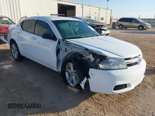 2014 Dodge Avenger SE with VIN 1C3CDZAB6EN180864, listed as a IAAI auction lot 41855043 with 99,977 mi miles. Bid and sale history available at carsss.com. Image 1.