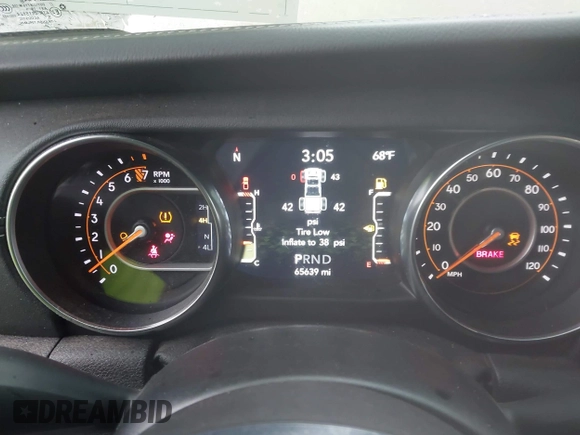 2020 Jeep Gladiator Overland z VIN 1C6HJTFG0LL160699, wystawiony jako IAAI lot #42326325 z przebiegiem 65 639 mil mil oraz . Historia ofert i sprzedaży dostępna na DreamBid. Obrazek 15.