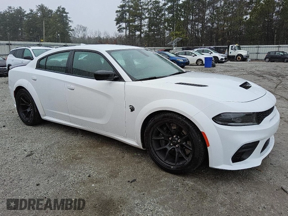 2023 Dodge Charger SRT Hellcat Redeye Widebody with VIN 2C3CDXL96PH618406, listed as a Copart auction lot 88406485 with 9,509 mi miles and Clean Title. Bid and sale history available at carsss.com. Image 4.