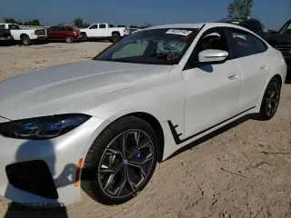 2022 BMW i4 eDrive40 with VIN WBY73AW00NFM84077, listed as a Copart auction lot 58370142 with 0 mi miles. Bid and sale history available at carsss.com. Image 11.